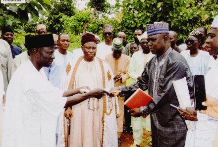 Faculty of Agric Delegation on a Courtesy visit to HRH, the Osuko of Obi 2021