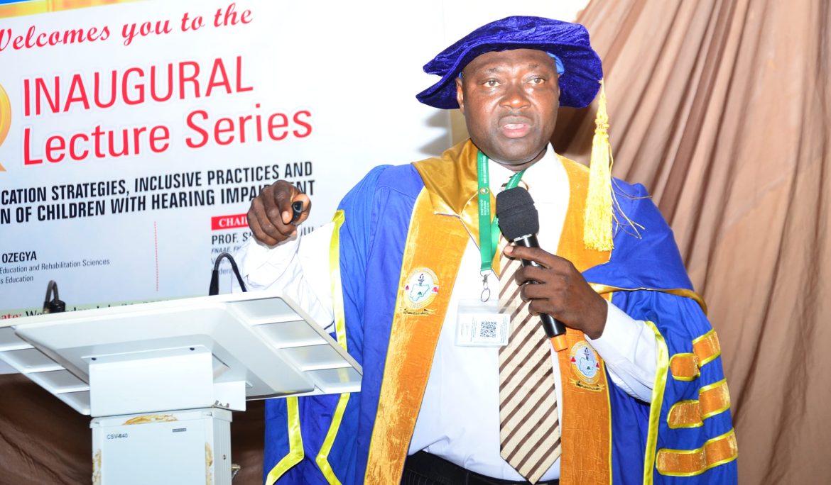 Prof. Ozegya makes strong case for disabled students