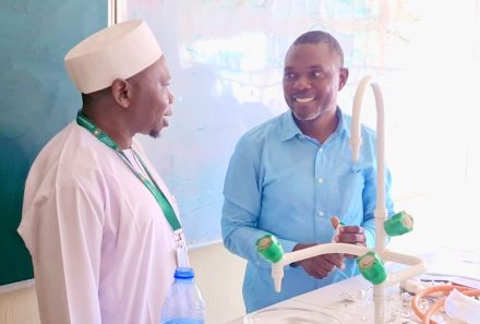 Prof. Shehu Abdul Rahman inspects departments to ensure punctuality of lecturers to classes.