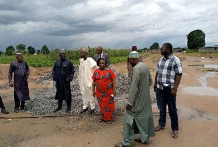 FULafia V-C, DV-C, Librarian, others inspect ongoing work at Multi-Disciplinary Research Laboratory Complex