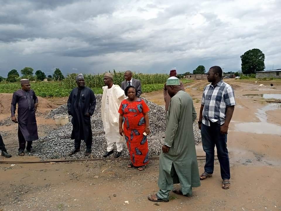 FULafia V-C, DV-C, Librarian, others inspect ongoing work at Multi-Disciplinary Research Laboratory Complex