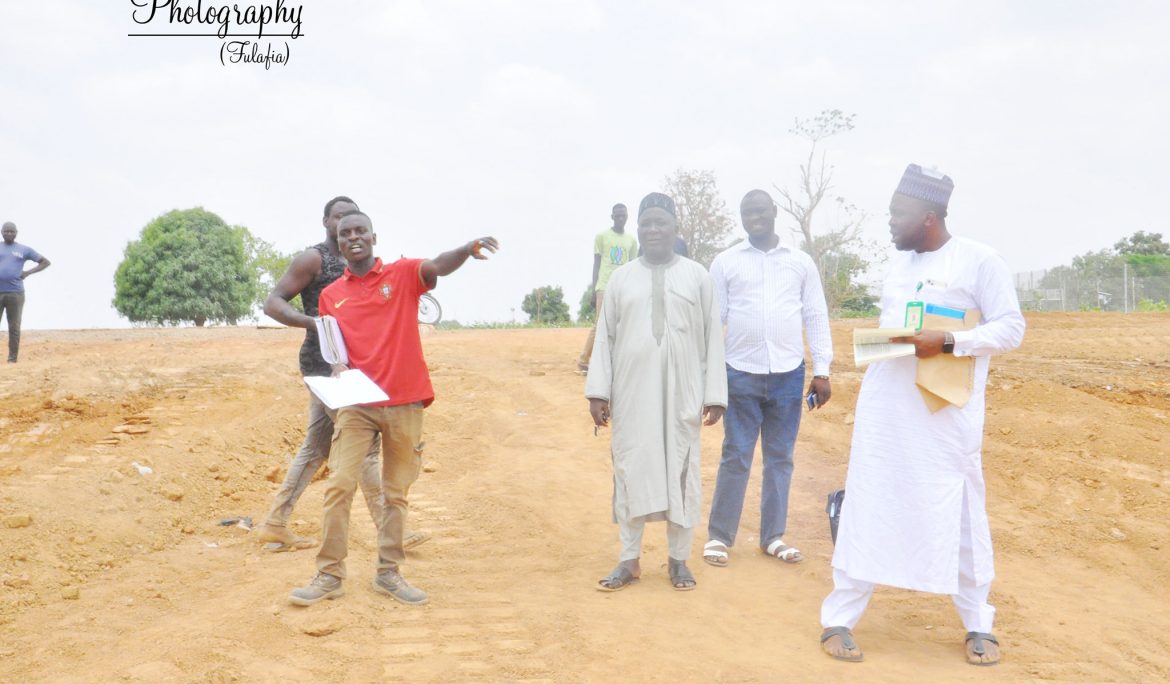 Prof. Liman inspects landscaping project