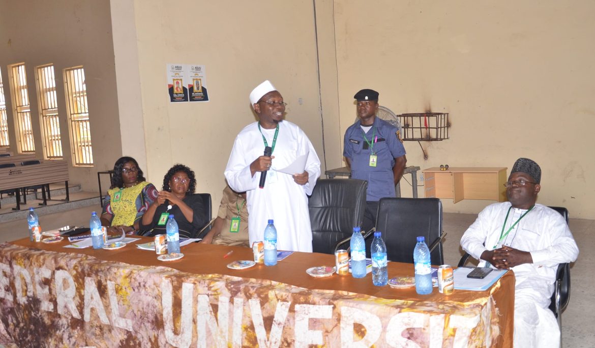 FULafia trains heads of departments, examination officers on acceptable academic standards for lectures, examinations