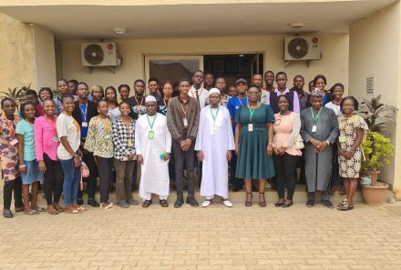 The Vice-Chancellor,  Federal University of Lafia (FULafia), Prof. Shehu Abdul Rahman, interact with FULafia Christian students leaders