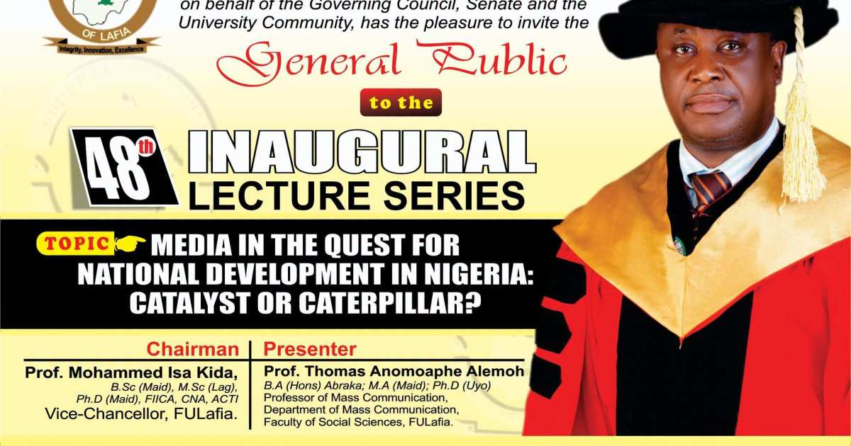 FULafia Set to Host 48th Inaugural Lecture